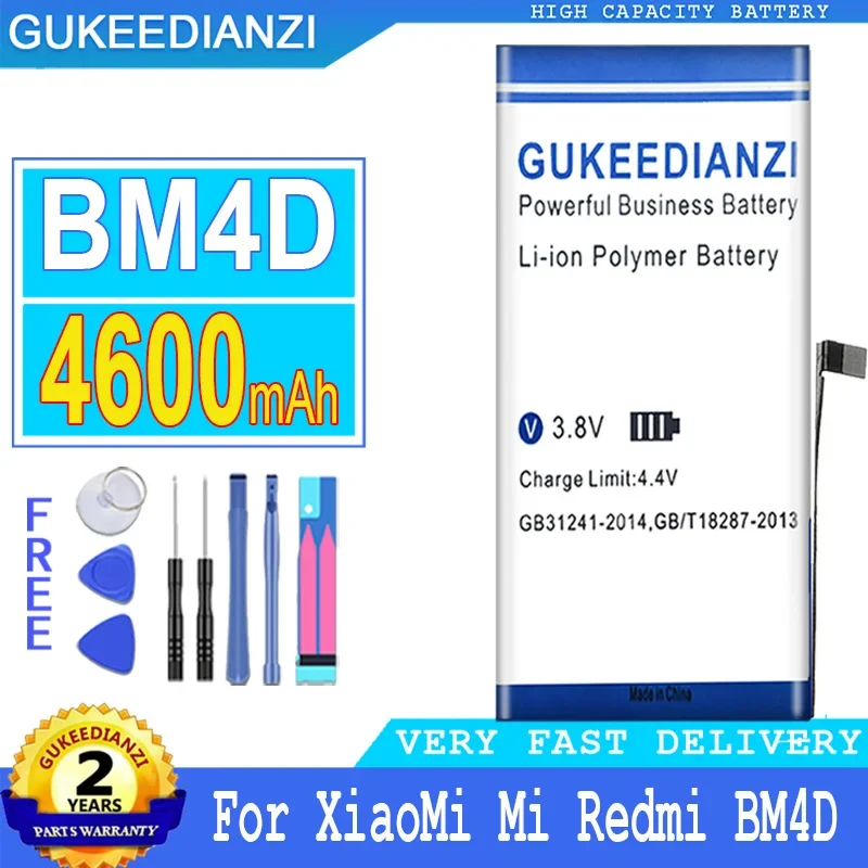 Сменный аккумулятор GUKEEDIANZI 4600 мАч для XiaoMi Mi Redmi BM4D, фотоаккумулятор + Бесплатные инструменты
Сменный аккумулятор GUKEEDIANZI 4600 мАч для XiaoMi Mi Redmi BM4D, фотоаккумулятор + Бесплатные инструменты