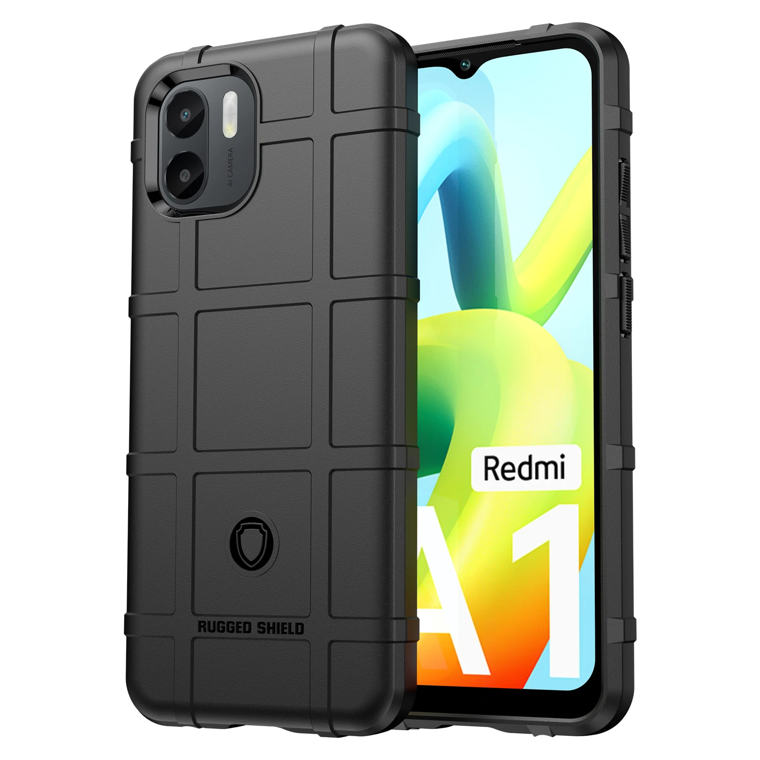 

Shield Armor Case For Xaomi Redmi A1 A2 Soft Solid Tactical Phone Cover for xiomi redmi a2 a1 Shockproof Silicone Funda