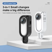 For Insta360 Go 2 Protective Frame 1/4 Adapter Adjustable Angle Quick Release Bracket shock and drop resistant Camera Accessory
For Insta360 Go 2 Protective Frame 1/4 Adapter Adjustable Angle Quick Release Bracket shock and drop resistant Camera Accessory