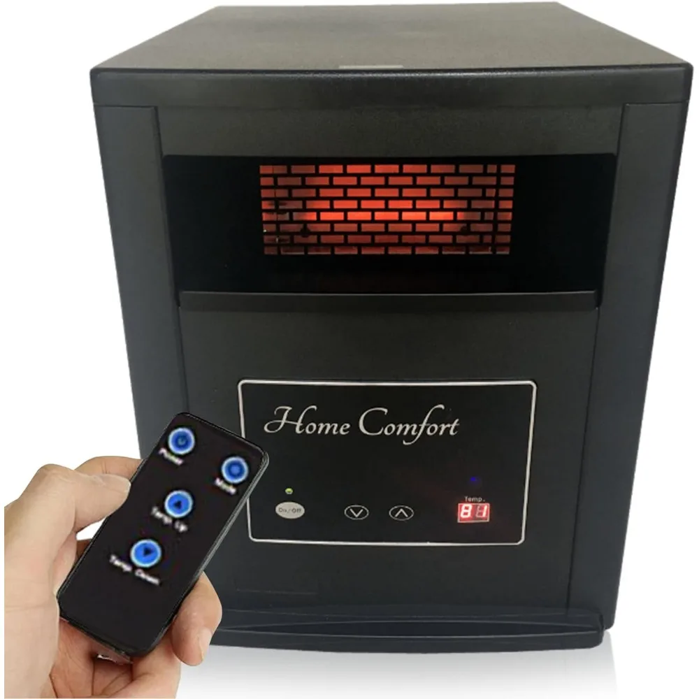 Home Comfort 1500 Infrared Heater: Energy Efficient Space Heater for Year-Round Indoor Warmth,With Thermostat and Remote Control
Home Comfort 1500 Infrared Heater: Energy Efficient Space Heater for Year-Round Indoor Warmth,With Thermostat and Remote Control