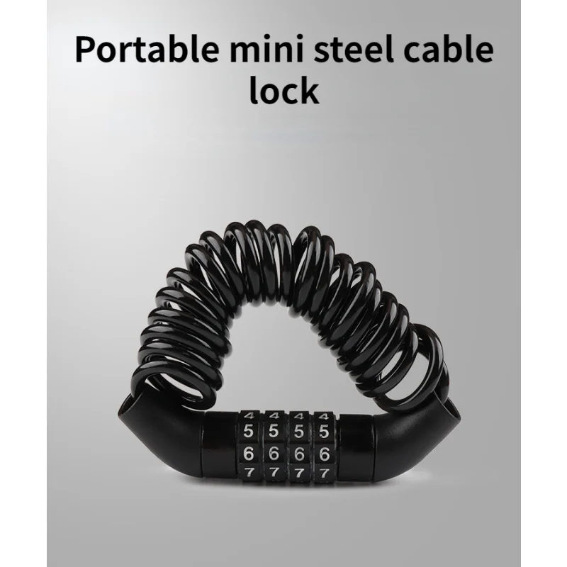Motorcycle Bike Anti-theft Chain Helmet Lock 4-digit Code Portable Cable Lock Durable Steel Wire Rope Motorcycle Accessories
Motorcycle Bike Anti-theft Chain Helmet Lock 4-digit Code Portable Cable Lock Durable Steel Wire Rope Motorcycle Accessories