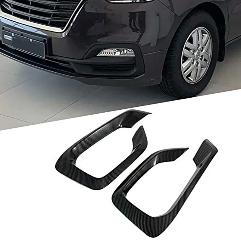 Car Carbon Look Front Fog Light Lamp Cover Trim Protect Frame For Hyundai Grand Starex H-1 I800 2018-2020 Car Styling
Car Carbon Look Front Fog Light Lamp Cover Trim Protect Frame For Hyundai Grand Starex H-1 I800 2018-2020 Car Styling