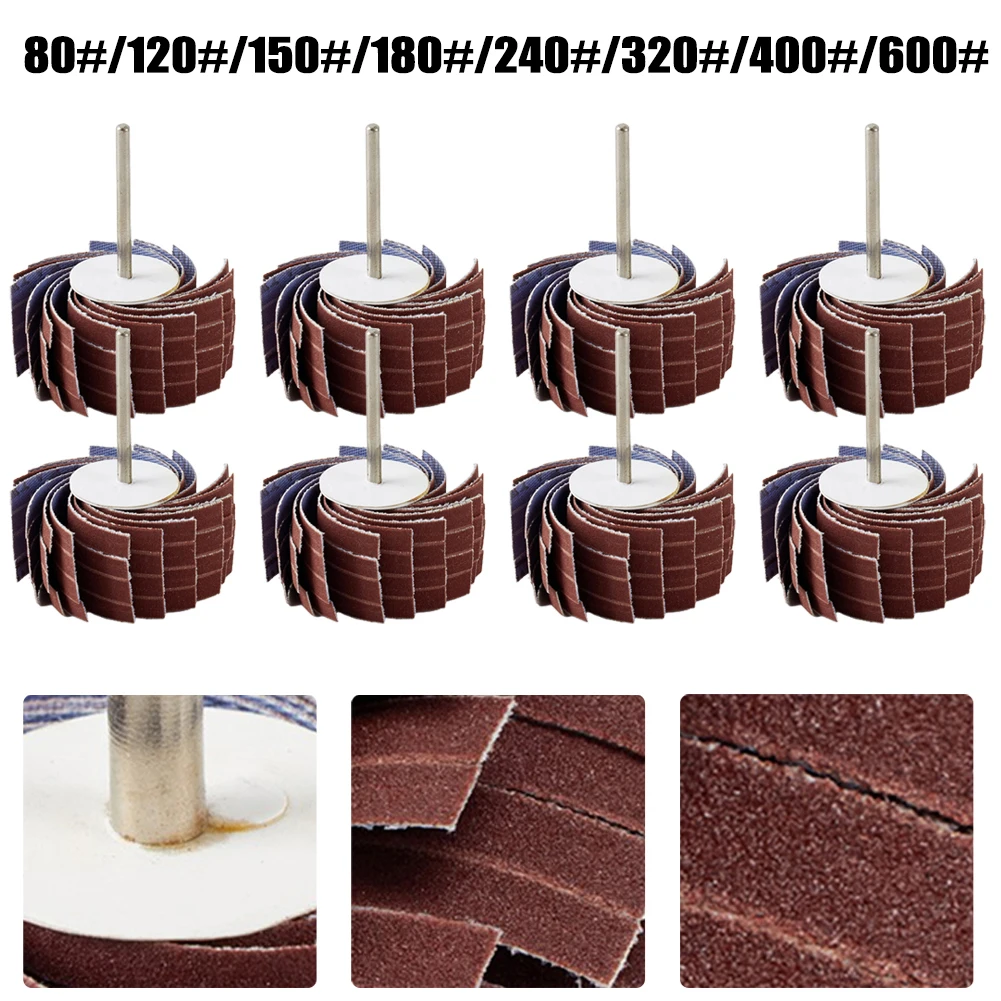 3mm Sandpaper Grinding Wheel 80-600Grit 3mm Shank For Grinding Polishing Buffing Sandpaper Flap Wheel Power Tool Accessories
3mm Sandpaper Grinding Wheel 80-600Grit 3mm Shank For Grinding Polishing Buffing Sandpaper Flap Wheel Power Tool Accessories