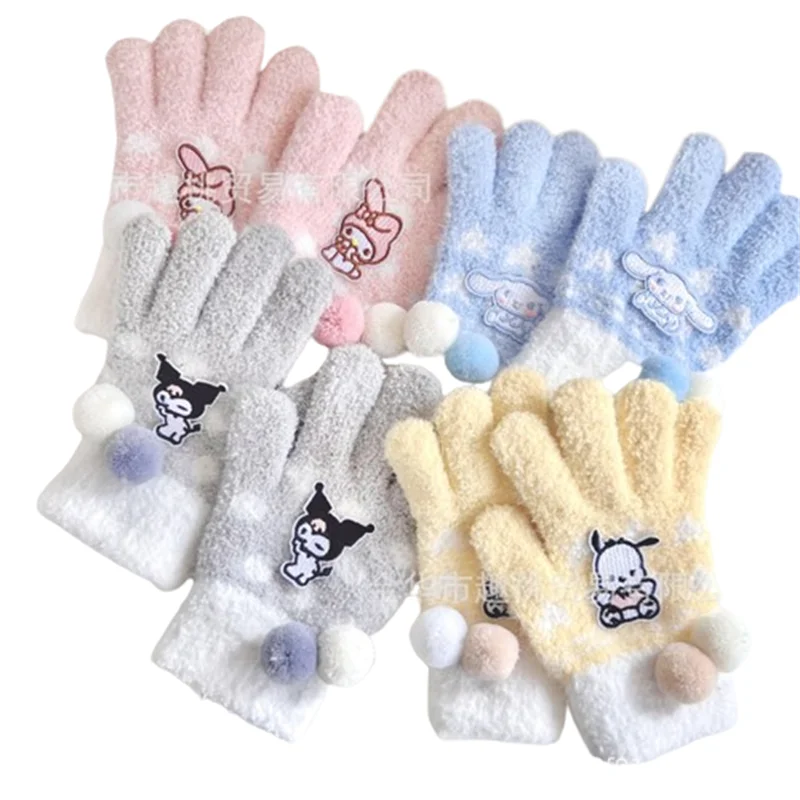 Kawaii Sanrio Gloves Kuromi My Melody Cold-Proof Winter Finger Gloves Plush Screen Touch Warm Children Toddler Christmas Gifts
Kawaii Sanrio Gloves Kuromi My Melody Cold-Proof Winter Finger Gloves Plush Screen Touch Warm Children Toddler Christmas Gifts