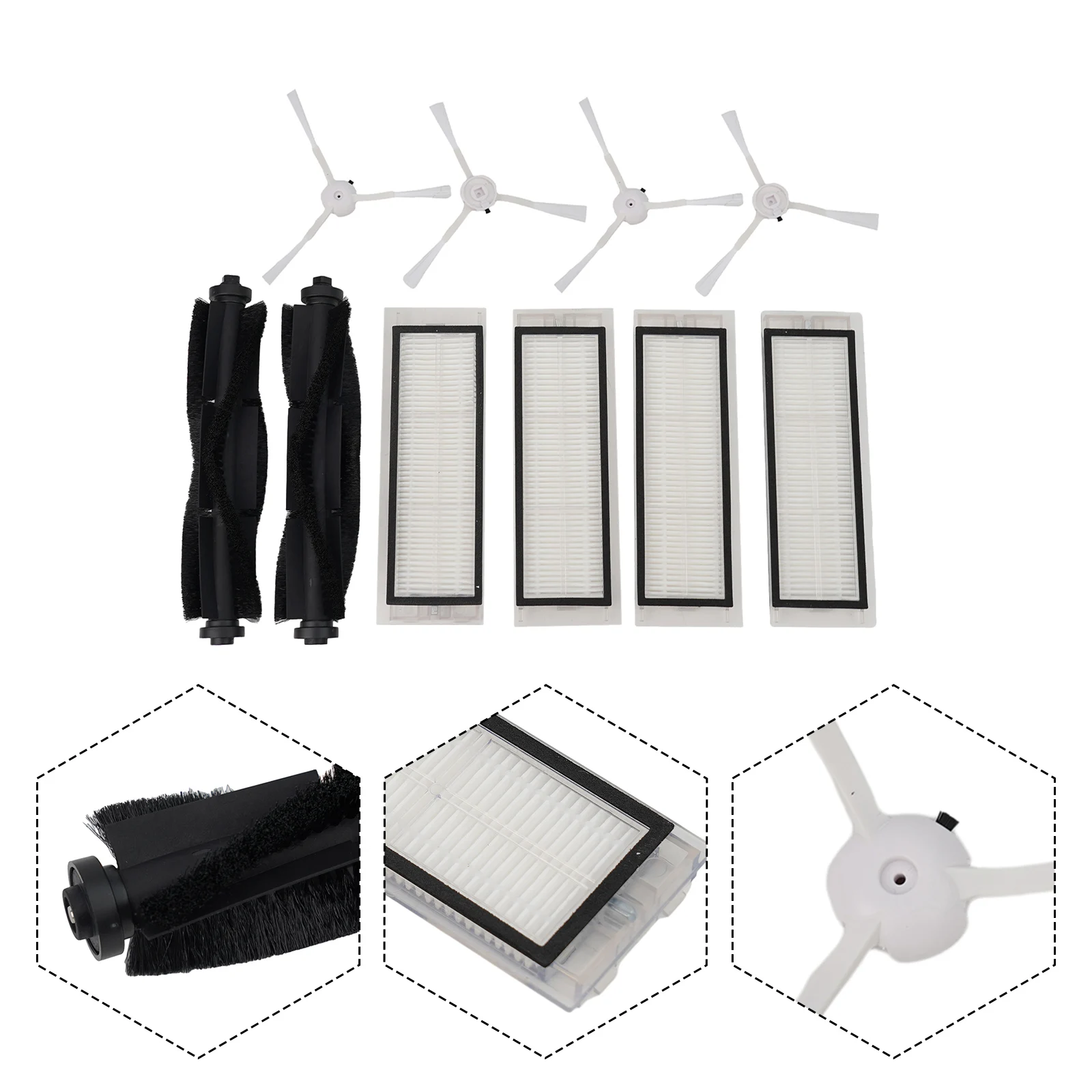Durable Ceramic Tile Main Brush Filter Sweeping Robot Accessories Cleaning Tools Fittings Kits Replace Spare Parts
Durable Ceramic Tile Main Brush Filter Sweeping Robot Accessories Cleaning Tools Fittings Kits Replace Spare Parts