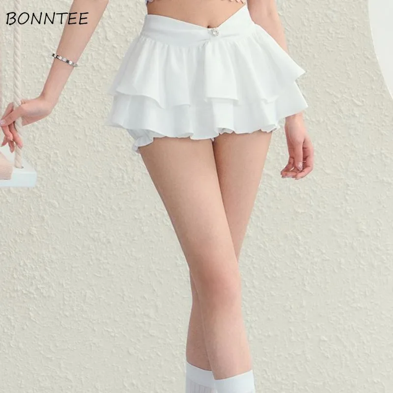 Women Skirts Streetwear Pleated Bow Solid Color All-match Spring Summer High Waist Button Ruffles Lovely High Quality Elegant
Women Skirts Streetwear Pleated Bow Solid Color All-match Spring Summer High Waist Button Ruffles Lovely High Quality Elegant