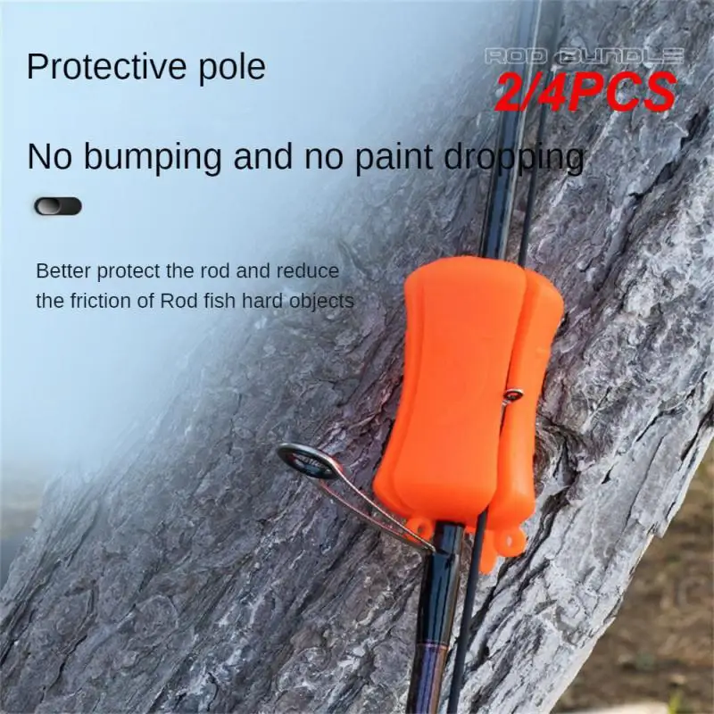 Портативная рыболовная удочка с фиксированным мячом, 2/4 шт., мягкая, легко моющаяся, многоразовая, износостойкая, прочная, рыболовная удочка с зажимом для лодки