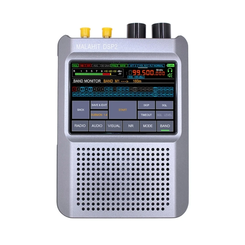 

DSP2 SDR 10kHz-380MHz 404Mhz-2GHz Receiver Malachite Radio SDR 5000mAh 3.5" LCD Genuine Authorized Malahit SDR Drop Shipping