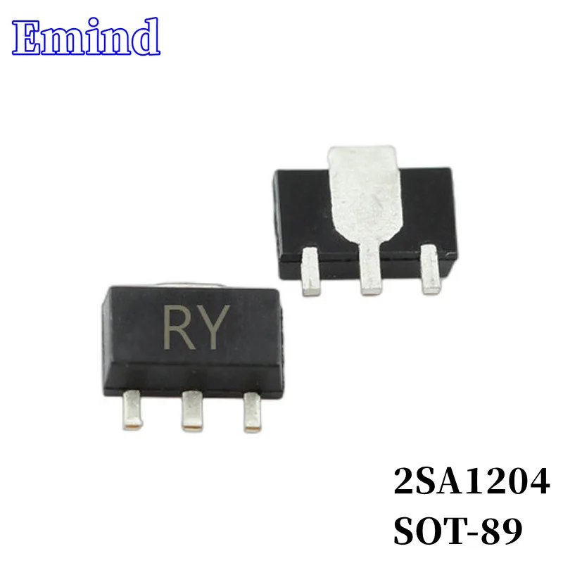 

200/500/1000/2000/3000Pcs 2SA1204 SMD Transistor SOT-89 Footprint RY Silkscreen PNP 30V/1A Bipolar Amplifier Transistor