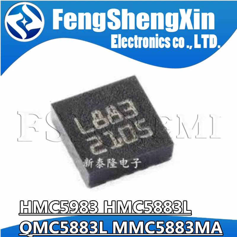 10pcs HMC5983 A983 HMC5883L L883 QMC5883L MMC5883MA 5883 QFN Three-axis magnetic field sensor Chips
10pcs HMC5983 A983 HMC5883L L883 QMC5883L MMC5883MA 5883 QFN Three-axis magnetic field sensor Chips