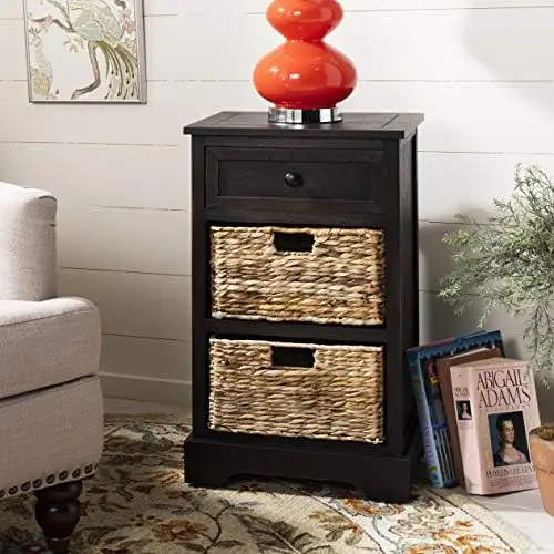 Collection Carrie Vintage Grey / Natural Wicker 3-Drawer Storage Nightstand Side Table (Fully Assembled) Acrylic nordic chair Me
Collection Carrie Vintage Grey / Natural Wicker 3-Drawer Storage Nightstand Side Table (Fully Assembled) Acrylic nordic chair Me