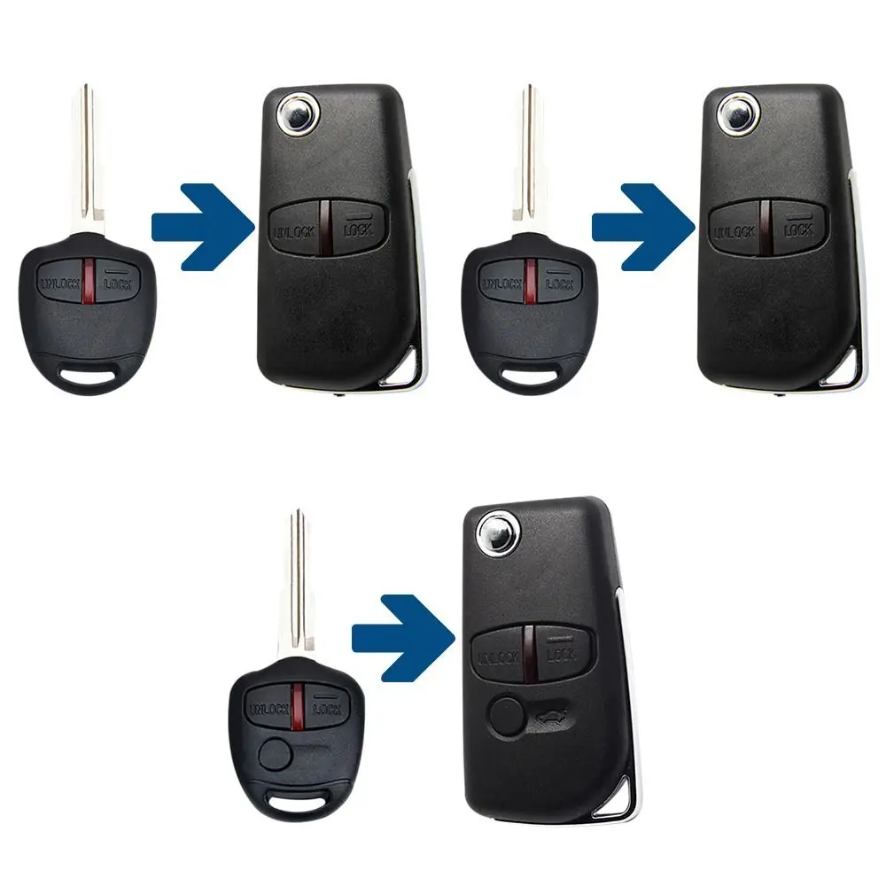 2/3 Buttons Remote Key Case Right/Left Blade Flip Car Key Cover Folding for Mitsubishi Lancer EX Evolution Grandis Outlander
2/3 Buttons Remote Key Case Right/Left Blade Flip Car Key Cover Folding for Mitsubishi Lancer EX Evolution Grandis Outlander