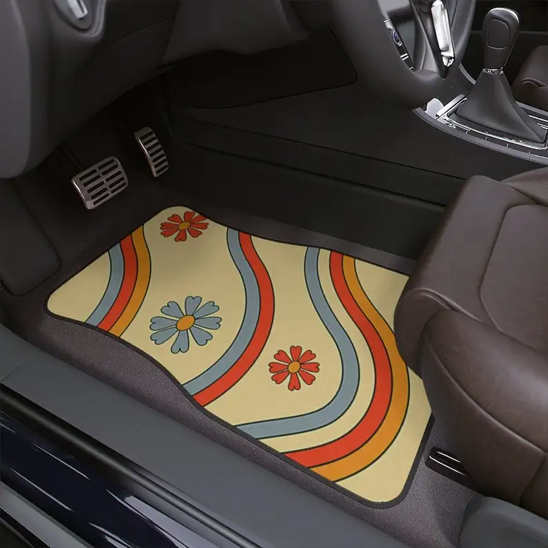 Psychedelic Hippie Flower Vintage Inspired Car Accessory Floor Mats Retro Mod Car Decor Vehicle Hippie Van Truck Car Gift Floor
Psychedelic Hippie Flower Vintage Inspired Car Accessory Floor Mats Retro Mod Car Decor Vehicle Hippie Van Truck Car Gift Floor
