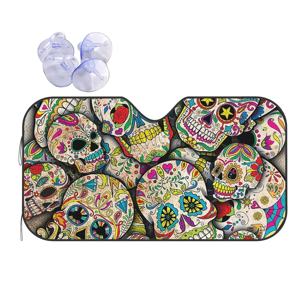 Sugar Skull Collage Sunshade Windscreen Ethnic Carnival Cover Front Block Window Car Window Windscreen Cover UV Protector
Sugar Skull Collage Sunshade Windscreen Ethnic Carnival Cover Front Block Window Car Window Windscreen Cover UV Protector