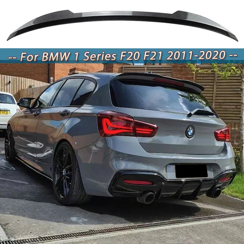 

Hatchback Rear Roof Spoiler For BMW 1 Series F20 F21 2011-2020 120i 118im 135i 116i M135 M140 Black Rear Roof Lip Spoiler Wing