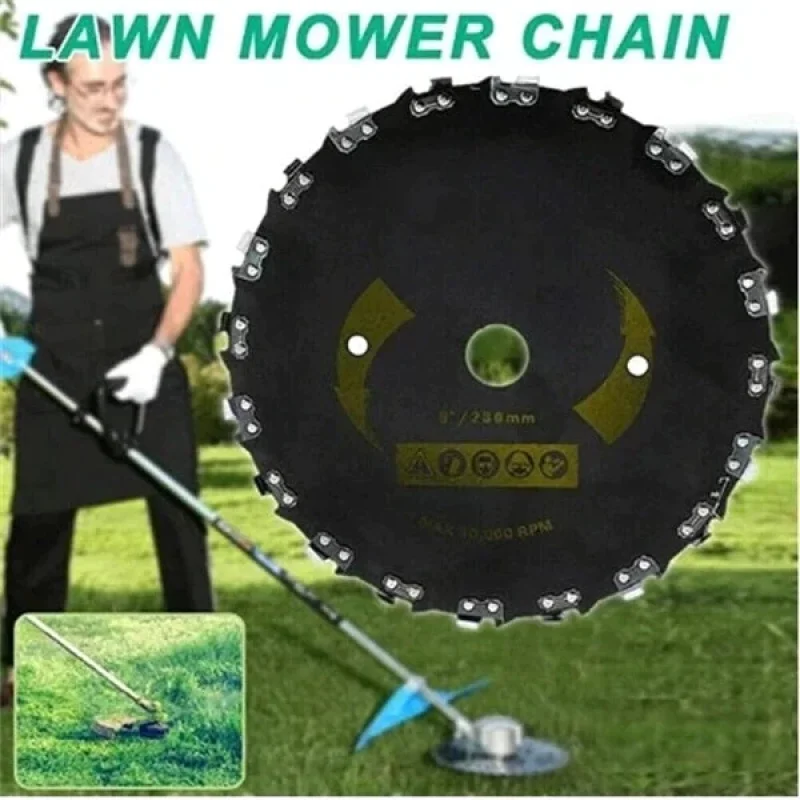 9 inches High-Powered Grass Cutter 10000 RPM Chainsaw Tooth for Gas-powered Trimmers / Brush Cutters with 30cc Engines
9 inches High-Powered Grass Cutter 10000 RPM Chainsaw Tooth for Gas-powered Trimmers / Brush Cutters with 30cc Engines