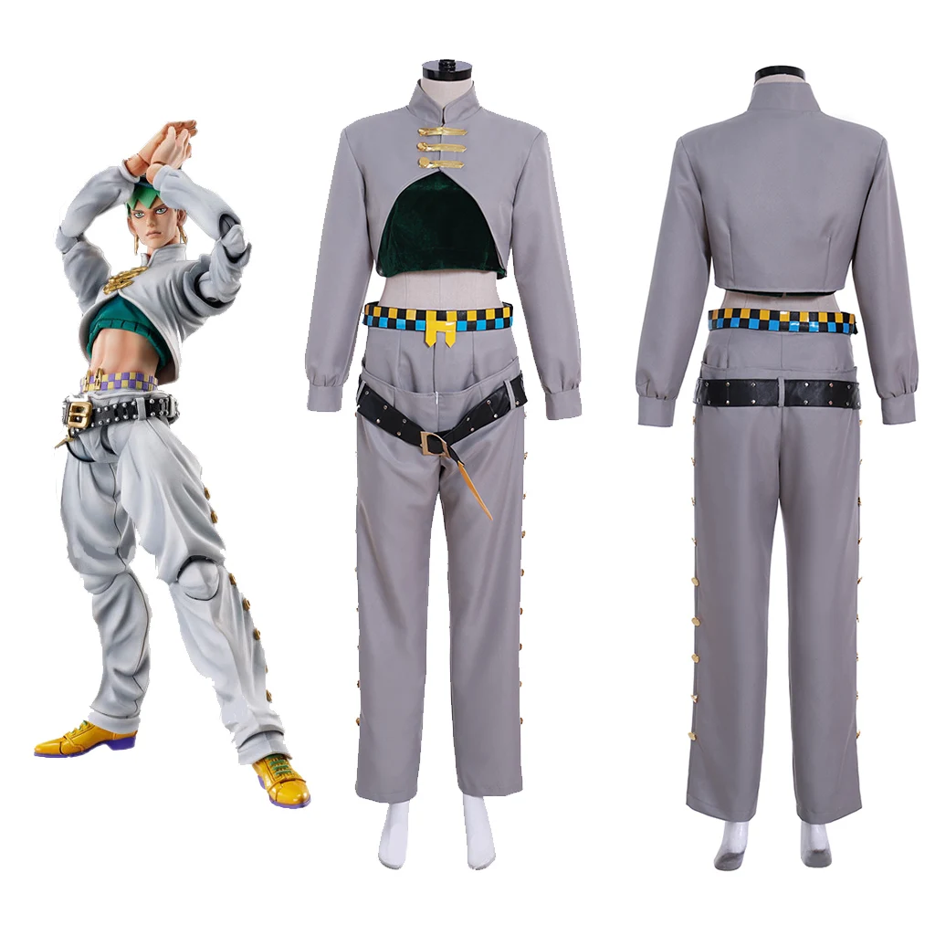 Anime JoJo's Bizarre Adventure 4rd Rohan Kishibe Cosplay Costume Jacket Top Pants Full Halloween Christmas Carnival Suit Costume
Anime JoJo's Bizarre Adventure 4rd Rohan Kishibe Cosplay Costume Jacket Top Pants Full Halloween Christmas Carnival Suit Costume