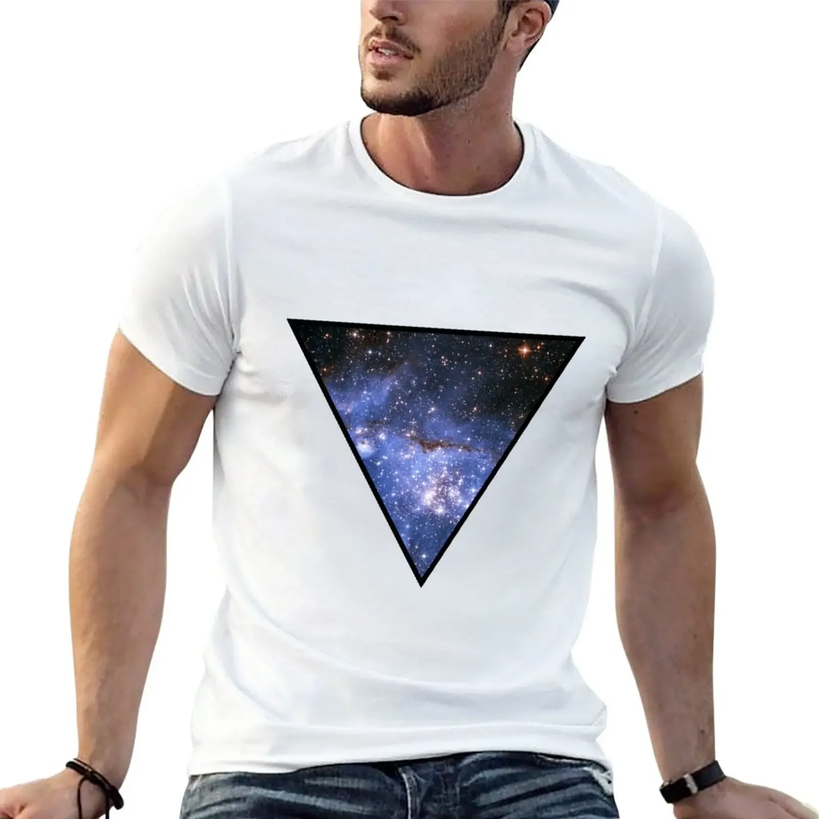 

Inverted Space Triangle T-Shirt sweat shirt quick-drying mens clothes