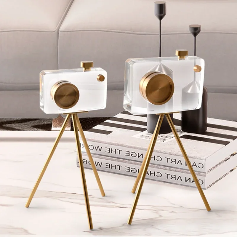 Modern Light Luxury High-End Crystal Camera Metallic Desktop Decoration Living Room TV Cabinet Office Window Soft Decoration
Modern Light Luxury High-End Crystal Camera Metallic Desktop Decoration Living Room TV Cabinet Office Window Soft Decoration