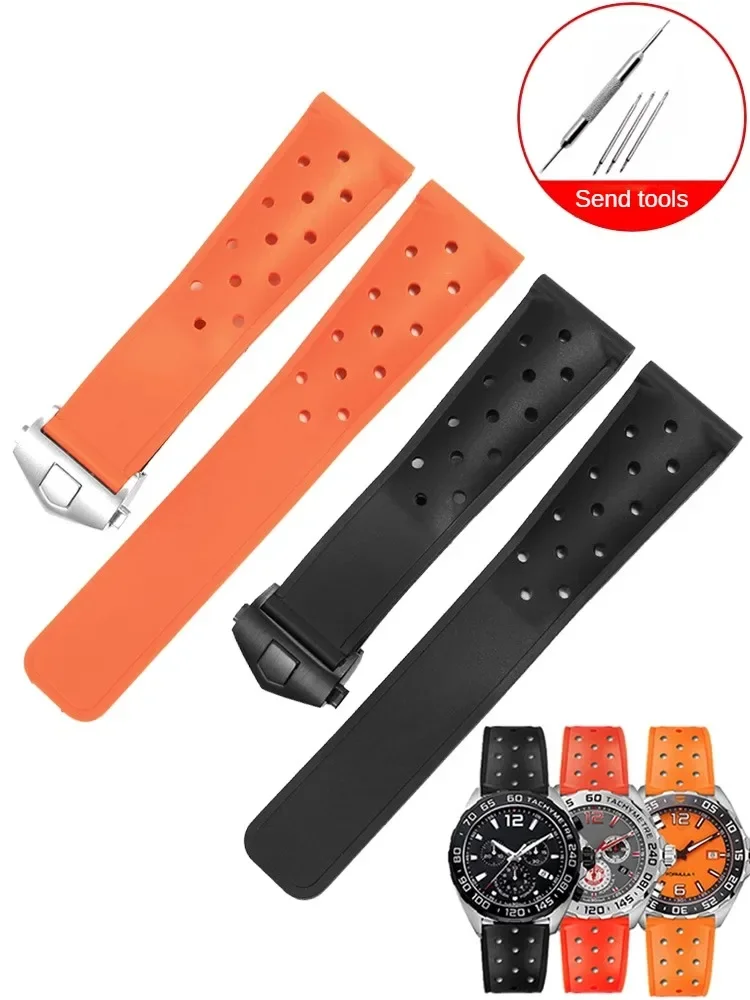 Rubber Watch Strap Adaptation Replacement TAG Heuer F1 Car Carrera Citizen Seiko Breitling Silicone Strap Men
Rubber Watch Strap Adaptation Replacement TAG Heuer F1 Car Carrera Citizen Seiko Breitling Silicone Strap Men
