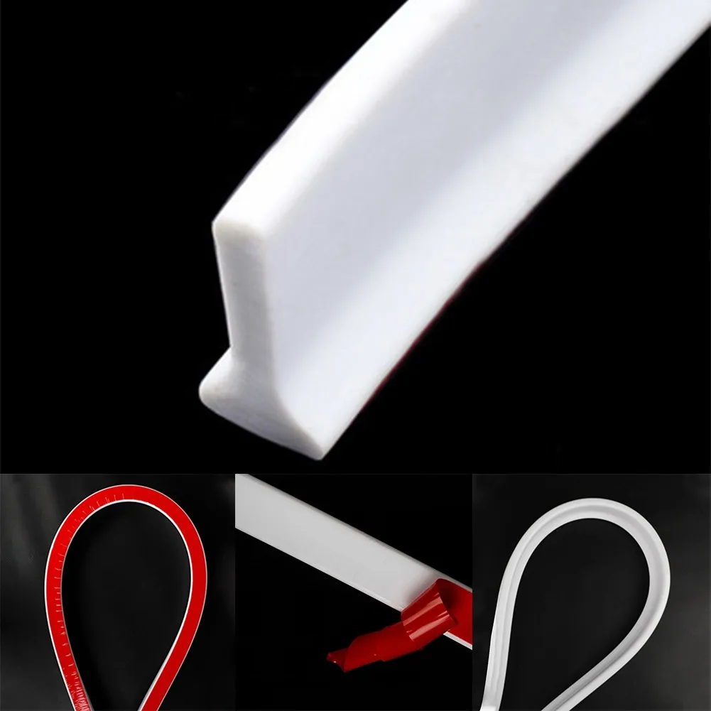 Rubber Barrier Water Stopper Strip Silicone Bendable Flexible Bathroom Kitchen Gadgets Dry And Wet Separation Seal Strips
Rubber Barrier Water Stopper Strip Silicone Bendable Flexible Bathroom Kitchen Gadgets Dry And Wet Separation Seal Strips