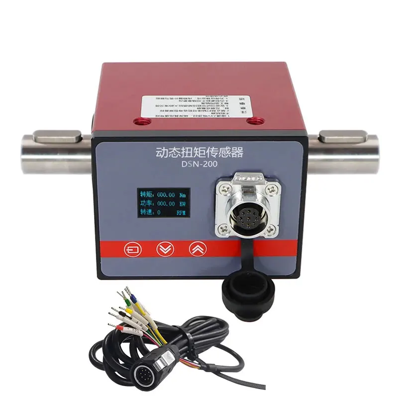 Dynamic Rotary Torque Sensor 0.5-2000Nm with Display for Motor Speed & Power Measurement Test
Dynamic Rotary Torque Sensor 0.5-2000Nm with Display for Motor Speed & Power Measurement Test