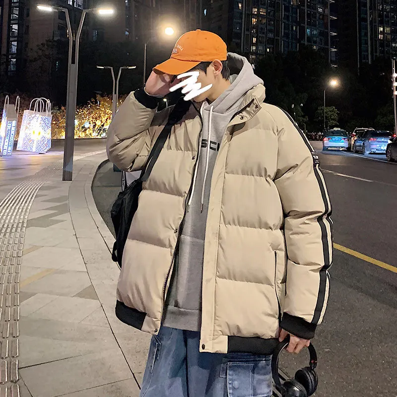 Korean fashion cotton-padded jacket men's winter padded cotton-padded jacket loose black cotton-padded jacket coat
Korean fashion cotton-padded jacket men's winter padded cotton-padded jacket loose black cotton-padded jacket coat