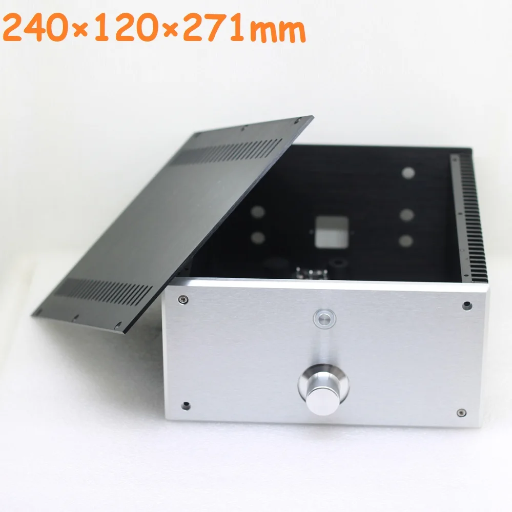 240×120×271mm Anodized Aluminum Chassis DIY Power Amplifier Supply Case Rear Class A Preamp AMP Housing Heatsink PSU DAC Decoder
240×120×271mm Anodized Aluminum Chassis DIY Power Amplifier Supply Case Rear Class A Preamp AMP Housing Heatsink PSU DAC Decoder