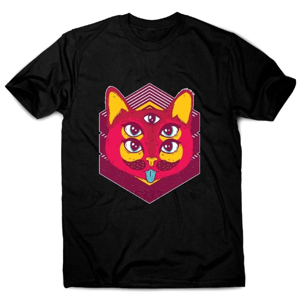 Psychedelic Cat Illustration Men's Fashion T-shirts Unisex Classic Cotton T Shirts Homme Male Clothing Printing Big Sale
Psychedelic Cat Illustration Men's Fashion T-shirts Unisex Classic Cotton T Shirts Homme Male Clothing Printing Big Sale