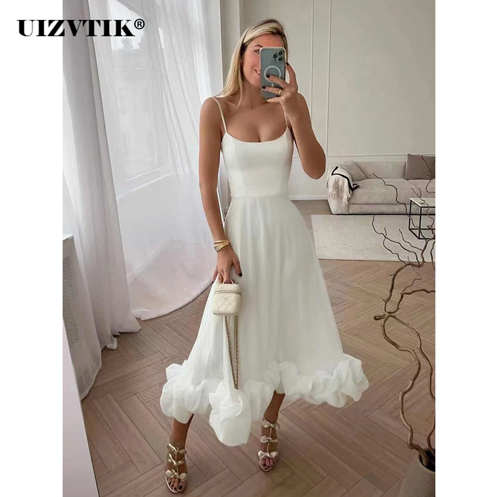 

Fashion Three-dimensional Flowers Ball Gown Formal Women Dress Summer 2023 Elegant Sexy Spaghetti Strap Evening Long Party Dress