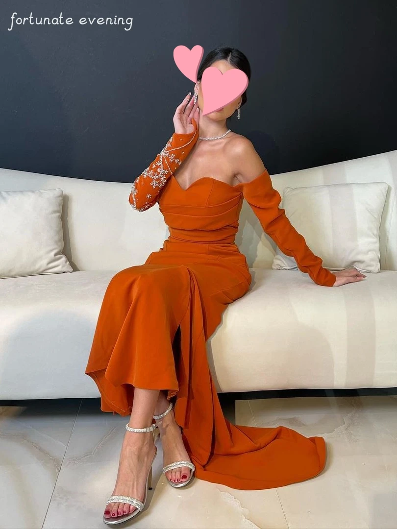 Fortunate Evening Elegant Vintage Sweet Orange Mermaid Beading Customize Formal Occasion Prom Dress Evening Party Gowns
Fortunate Evening Elegant Vintage Sweet Orange Mermaid Beading Customize Formal Occasion Prom Dress Evening Party Gowns