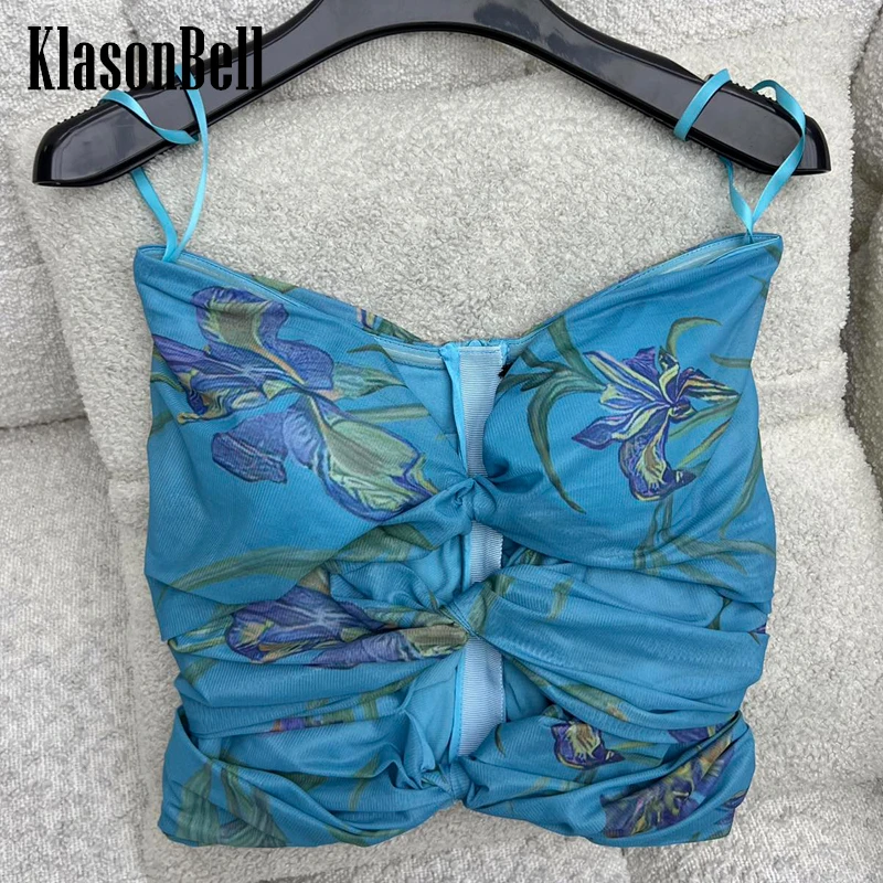 6,4 KlasonBell модный сексуальный женский Топ без бретелек, с рюшами, из крепа, стрейч, с принтом, на молнии сзади, короткий женский топ
6,4 KlasonBell модный сексуальный женский Топ без бретелек, с рюшами, из крепа, стрейч, с принтом, на молнии сзади, короткий женский топ