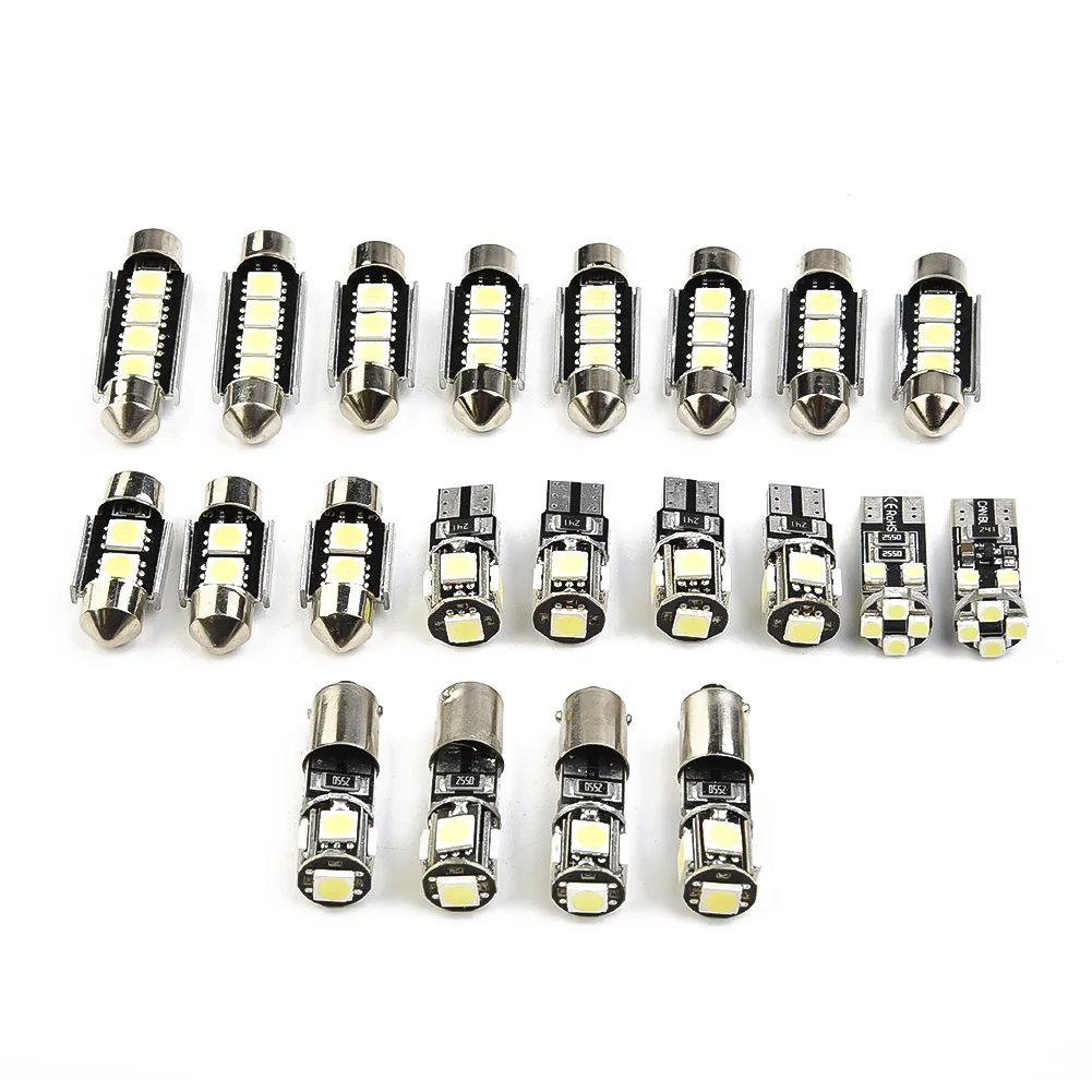 21pcs/Set Car Interior Lighting LED Bulb White For BMW 5 Series M5 E60 E61 2004-2010 Signal Lamp Canbus Bulbs Car Lights
21pcs/Set Car Interior Lighting LED Bulb White For BMW 5 Series M5 E60 E61 2004-2010 Signal Lamp Canbus Bulbs Car Lights