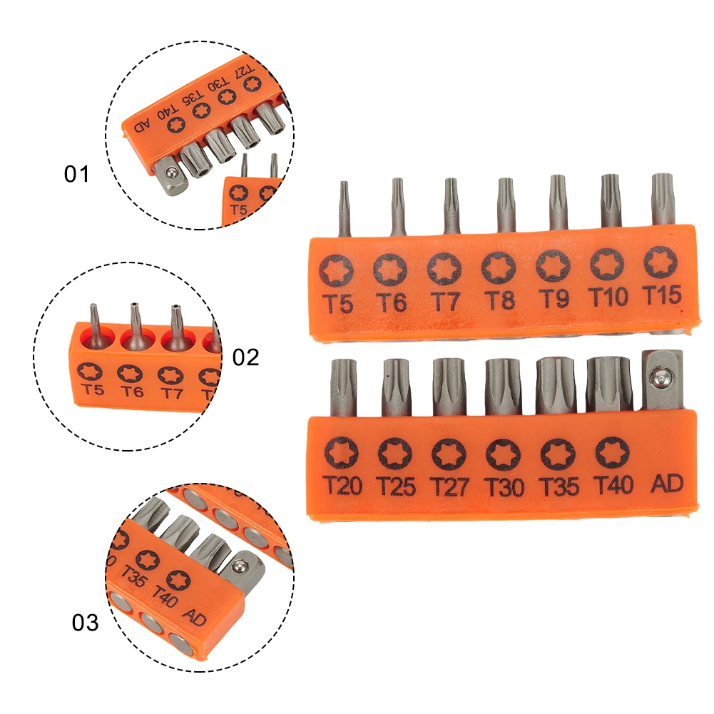 Torx Screwdriver Bits Set with Hex Shank, 14pcs 25mm Length, Premium Quality Alloy Steel Material, Perfect for Repair Work
Torx Screwdriver Bits Set with Hex Shank, 14pcs 25mm Length, Premium Quality Alloy Steel Material, Perfect for Repair Work