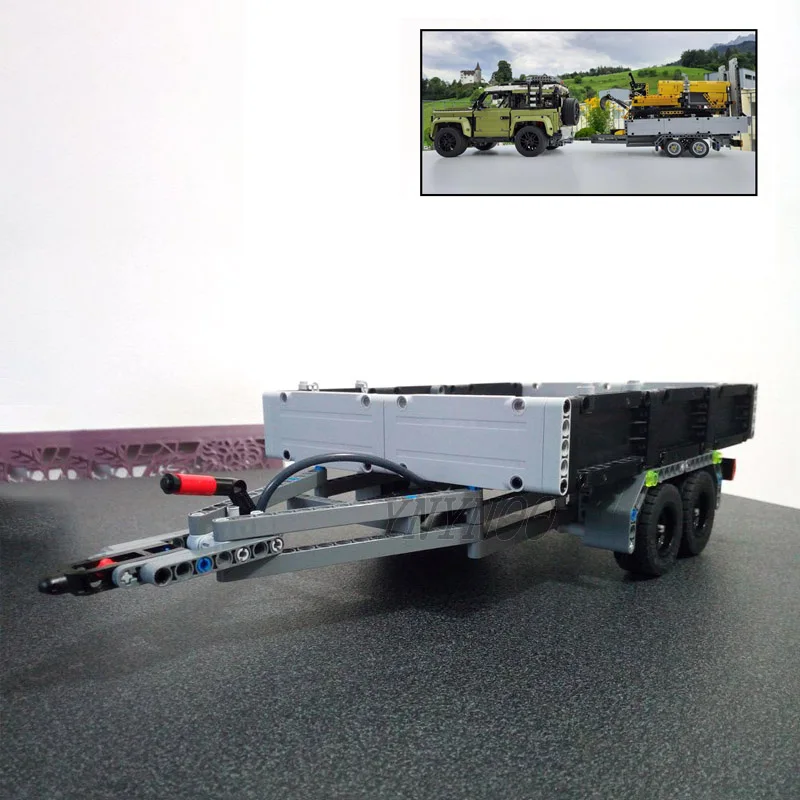 Конструктор MOC Trailer для технических автомобилей, 42110 г., Land Rover Guardian, внедорожный автомобиль, кирпичи, модификация модели, игрушка «сделай сам»
Конструктор MOC Trailer для технических автомобилей, 42110 г., Land Rover Guardian, внедорожный автомобиль, кирпичи, модификация модели, игрушка «сделай сам»