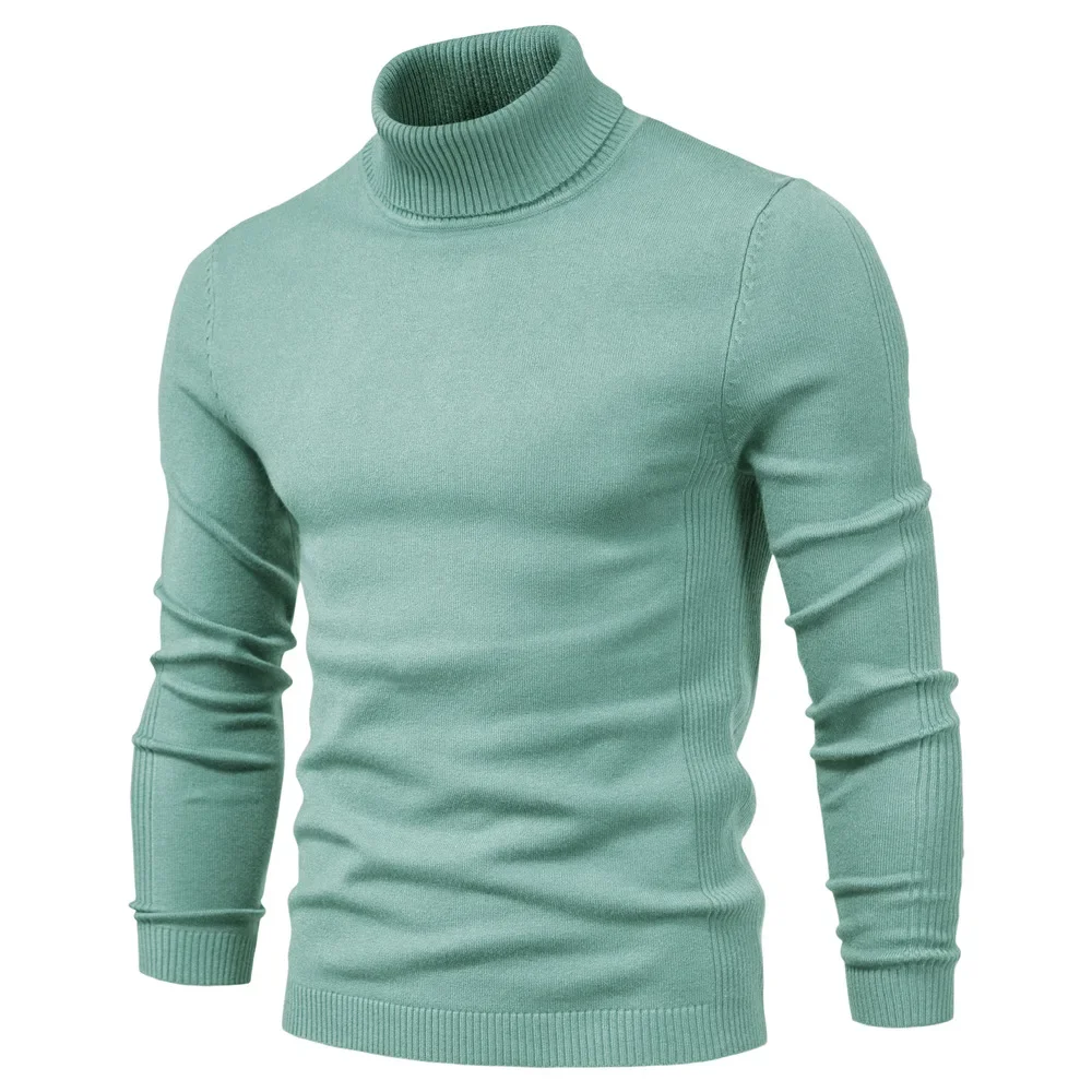 New Winter Men's Turtleneck Sweater Solid Color Elastic Slim Long-sleeved Knitted Sweater High Quality Business Casual Men's Top
New Winter Men's Turtleneck Sweater Solid Color Elastic Slim Long-sleeved Knitted Sweater High Quality Business Casual Men's Top
