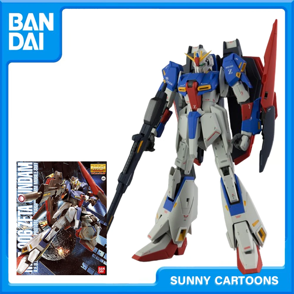 

Original Bandai Gundam Mg 1/100 Msz 006 Zeta Z 2.0 Gundam Model Kids Assembled Robot Anime Action Figure Toys