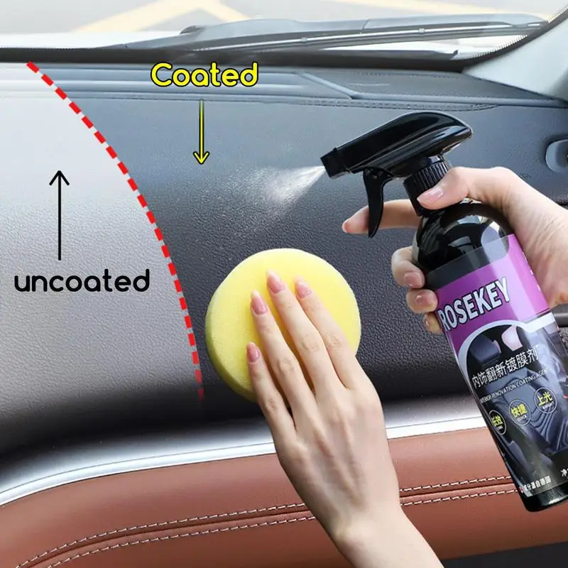 

500ml Car Interior Coating Spray High Protection Quick Car Wax Polish Spray Anti Scratch Protect Film Renewal Auto Car Care