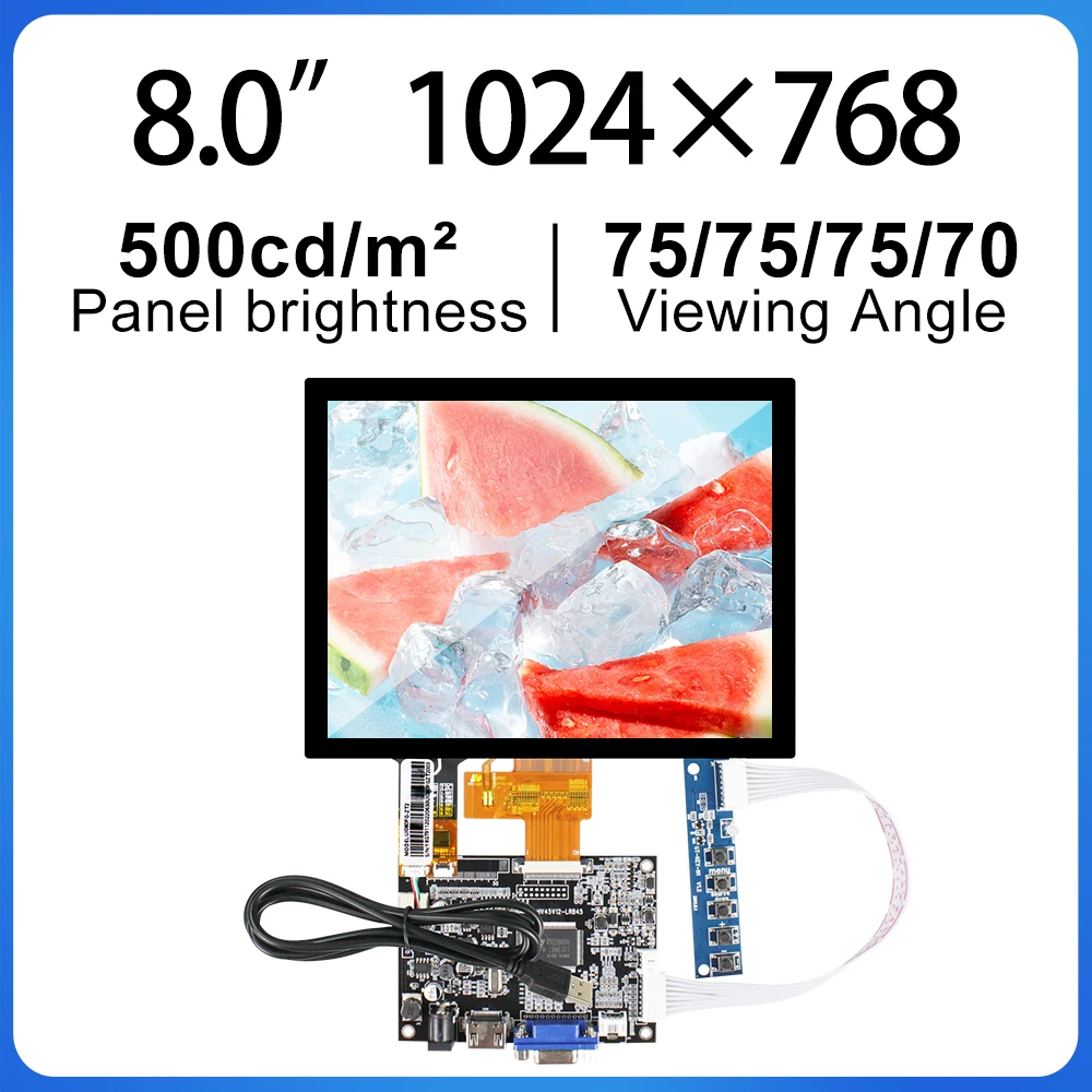 

New Original 8.0” Inch LCD screen Display Panel Touch screen with VGA BOE GT080X0M-N12