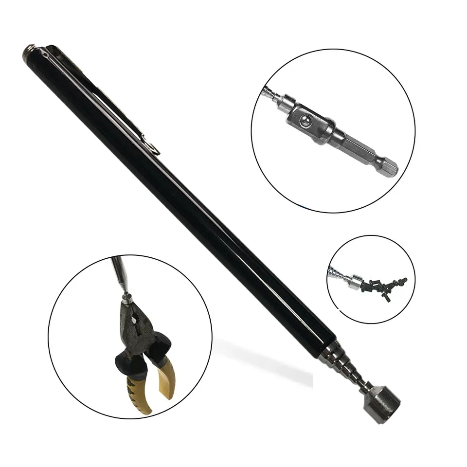 

Mini Portable Telescopic Magnetic Magnet Pen Handy Tool Capacity For Picking Up Nut Bolt Extendable Pickup Rod Stick