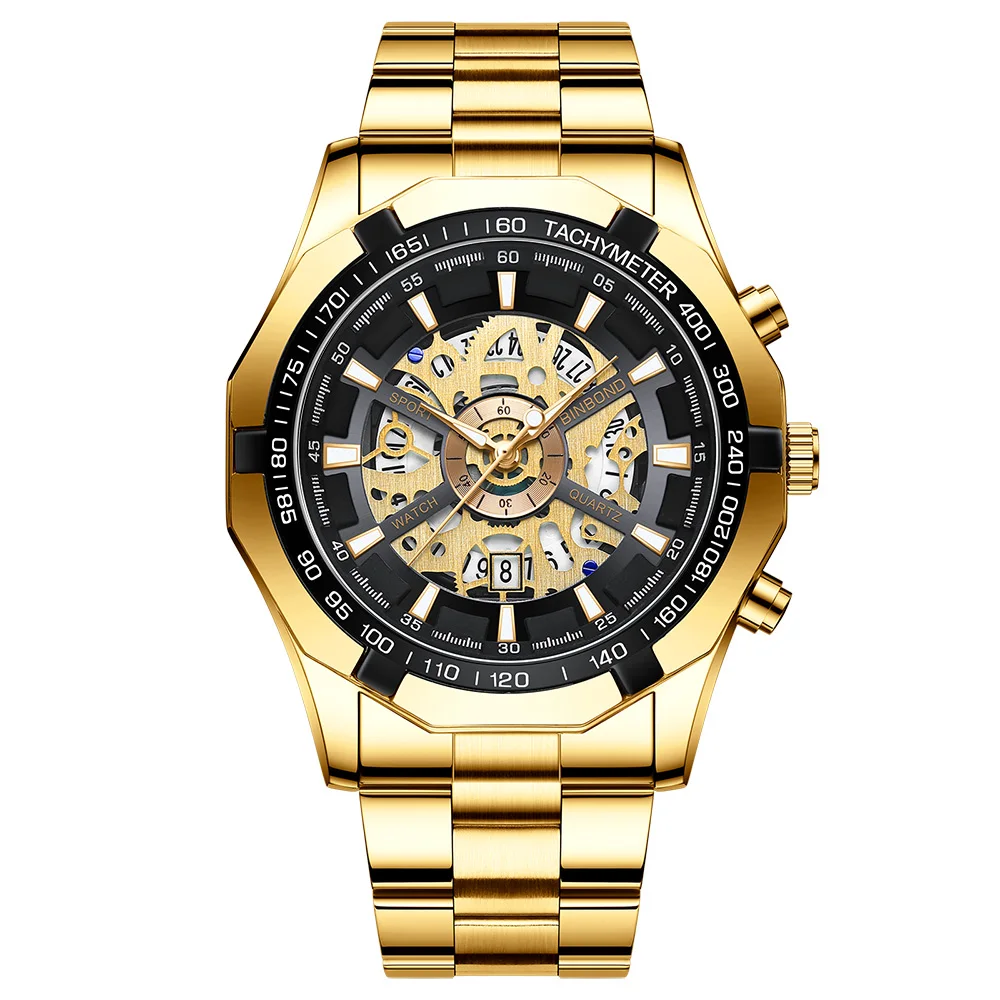 

2023 BINBOND бренд Foxbox модные мужские часы Лучшие Роскошные Спортивные кварцевые наручные часы для мужчин полностью стальные военные водонепроницаемые часы