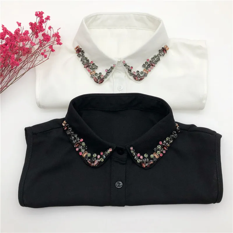 Linbaiway Fashion Shirts Fake Collars for Women White False Collar Girls Handmade Flower Beads Half Shirt Detachable Collars
Linbaiway Fashion Shirts Fake Collars for Women White False Collar Girls Handmade Flower Beads Half Shirt Detachable Collars