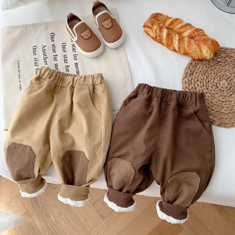 Winter Kids patch warm trousers Boys Fleece Lining thicken casual pants Baby grils loose casual pants
Winter Kids patch warm trousers Boys Fleece Lining thicken casual pants Baby grils loose casual pants
