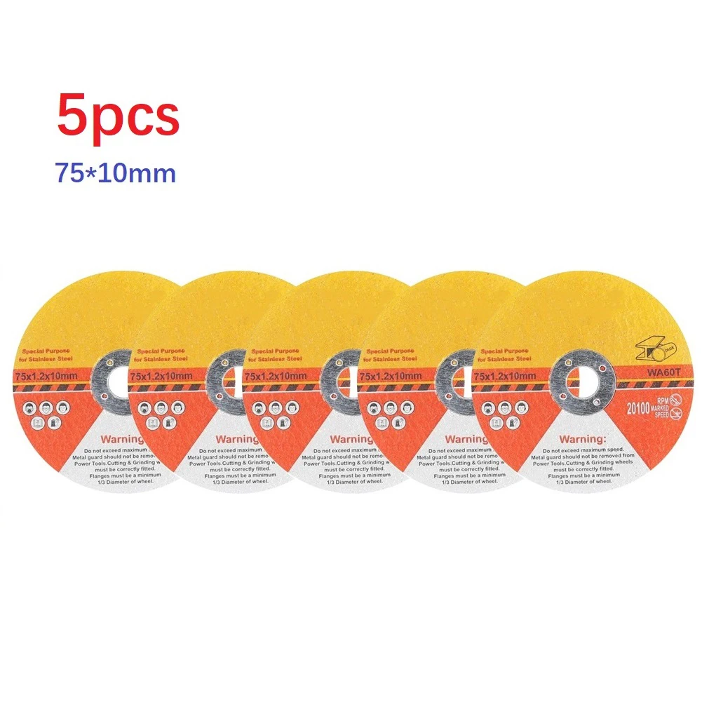 5pcs 75mm Fiber Reinforced Resin Circular Resin Saw Blade Grinding Wheel Cutting Disc For Angle Grinder
5pcs 75mm Fiber Reinforced Resin Circular Resin Saw Blade Grinding Wheel Cutting Disc For Angle Grinder