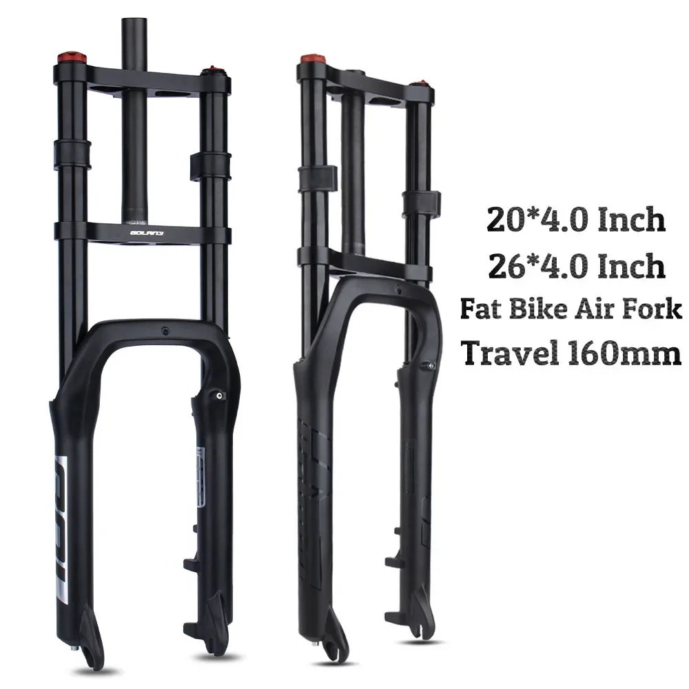 BOLANY Double Shoulder Snow bikes Air Fork 20/26*4.0inch 135mm Supension Front Fork for Electric bike, 1-1/8inch Steerer Bike
BOLANY Double Shoulder Snow bikes Air Fork 20/26*4.0inch 135mm Supension Front Fork for Electric bike, 1-1/8inch Steerer Bike