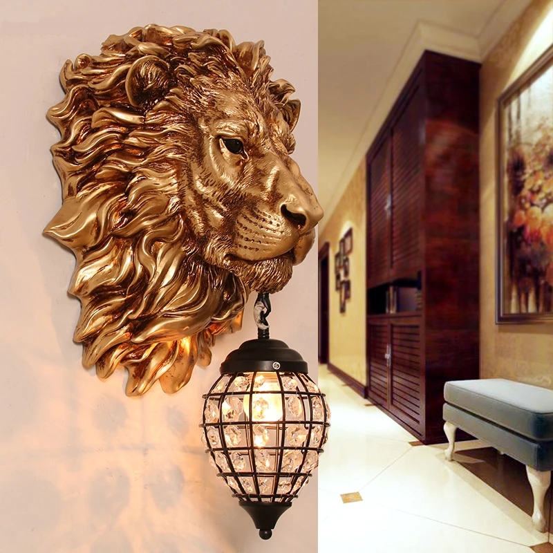 Modern Luxury Lion LED Wall Lamp Modern Golden Wall Lights Lighting Home Decor RetroBackground Wall Living Room Light Fixtures
Modern Luxury Lion LED Wall Lamp Modern Golden Wall Lights Lighting Home Decor RetroBackground Wall Living Room Light Fixtures
