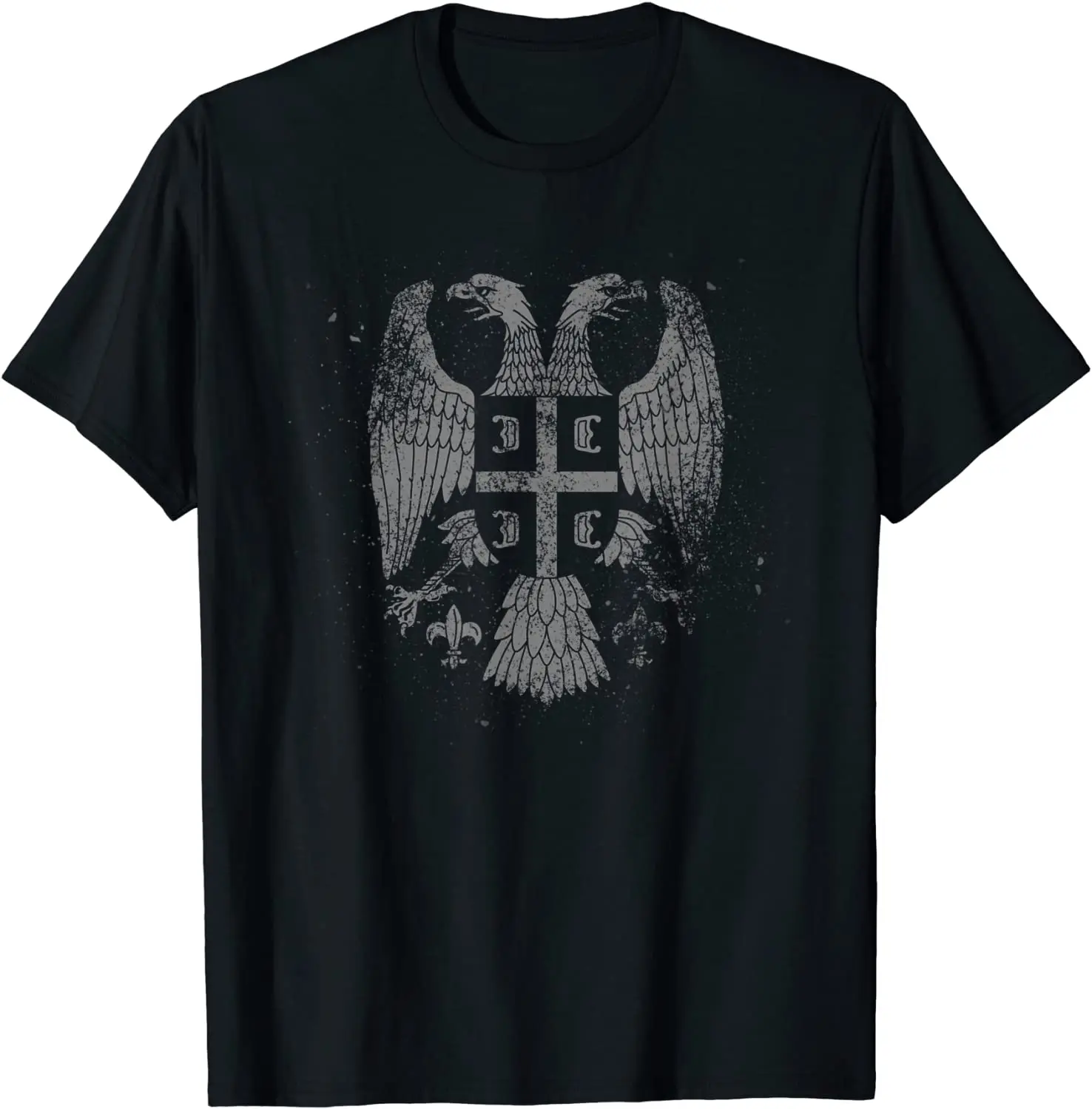 

Serbian Double Headed Eagle Men TShirt for a Serbia Fan T-Shirt Short Sleeve Casual 100% Cotton Shirts