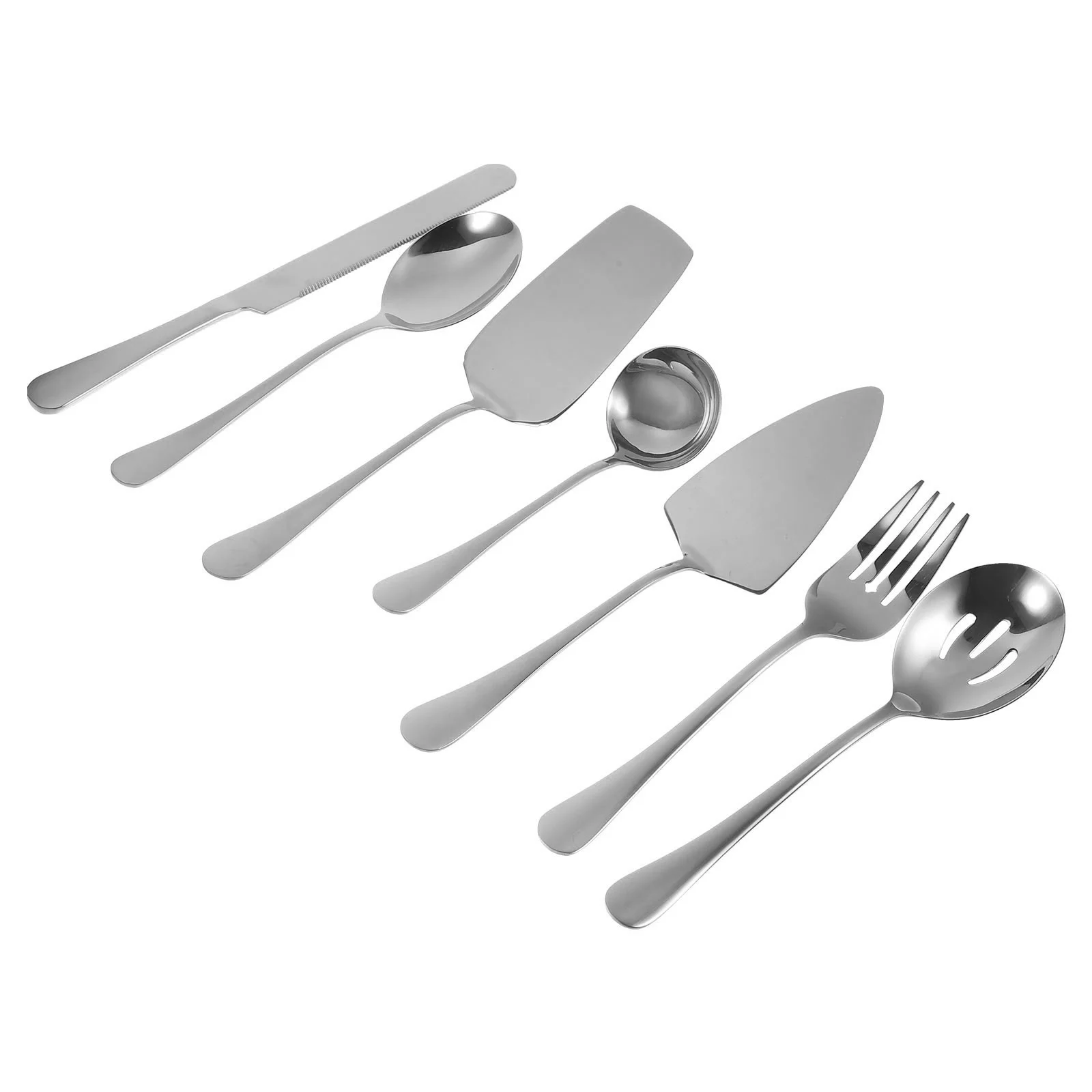 Stainless Steel Cake Knife Steak Tableware Portable Flatware Large Serving Utensils Bread Western Food and Fork Cutlery
Stainless Steel Cake Knife Steak Tableware Portable Flatware Large Serving Utensils Bread Western Food and Fork Cutlery