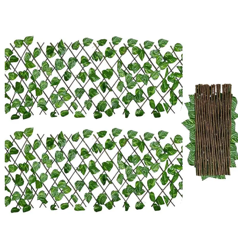 

Artificial Privacy Fence Faux Ivy Leaf Hedges Fake Plants Ornaments Privacy Ivy Screen Outdoor Greenery Fence Decorations