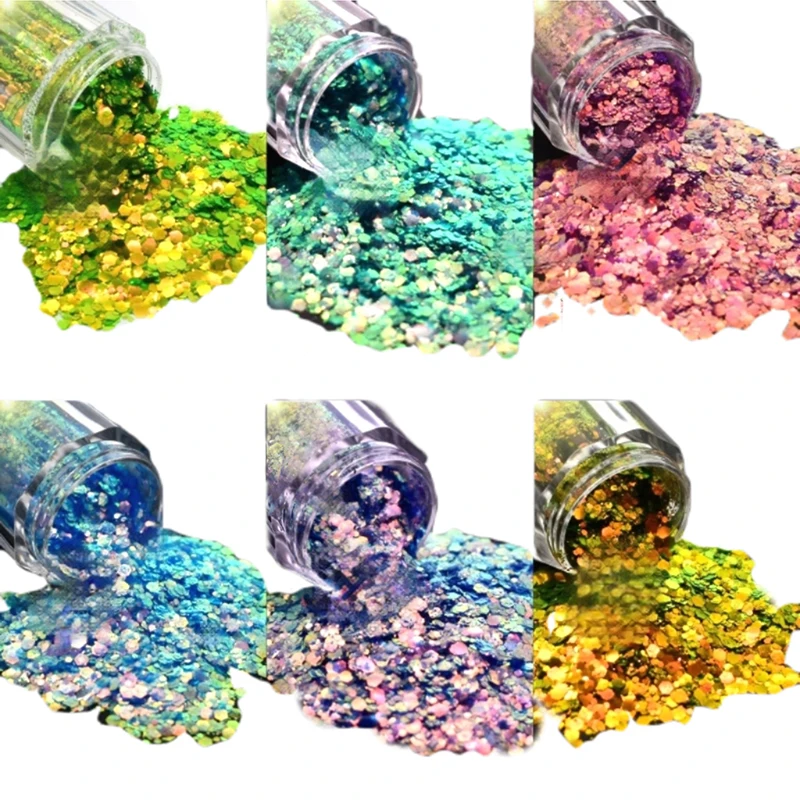 Iiiusion Sequins Decorations Rainbow Coloured Nail Glitter Holographic Flake Powder Nail Art Accessories JT234526
Iiiusion Sequins Decorations Rainbow Coloured Nail Glitter Holographic Flake Powder Nail Art Accessories JT234526